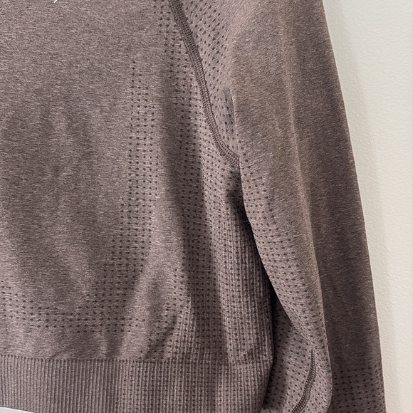 Gymshark Vital Seamless 2.0 Long Sleeve Crop Top Brown Size XXL - Picture 4 of 8